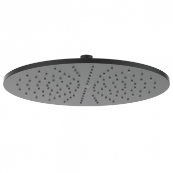 Ideal Standard lietaus dušo galva, Ø 300mm, metalinė, su silikoniniais purkštukais, apvali, spalva - juoda matinė 