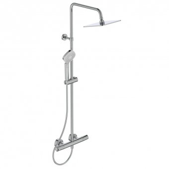 Dušo sistema IDEAL STANDARD Ceratherm100. Komplekte termostatinis maišytuvas,200x200mm lietaus dušo galva(metalinė),110mm 3funkcijų dušas, 1750mm žarna 