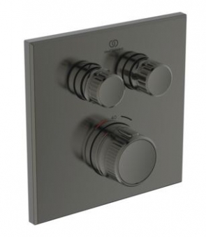 Vonios/dušo maišyuvo dekoratyvinė dalis Ideal Standard Navigo, termostatinė, kvadratinė, spalva - Magnetic Grey. Reikalinga potinkinė dalis A1000NU. 