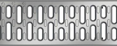 Grotelės V100 nerūdijančio plieno A15 0,5m 