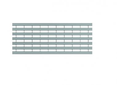 Strypinės grotelės iš profiliuočių V100 cinkuotas plienas L-1m 