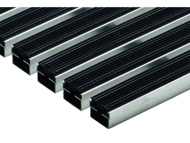 Grotelės VARIO 2.0 guminės juostelės su nerūdijančio plieno profiliu 60x40cm 