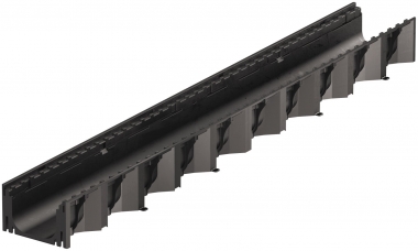 Plastikinis latakas Hexaline be grotelių L-1m 