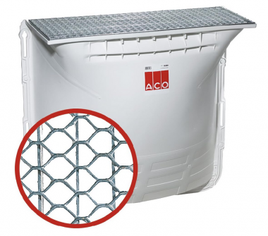 Šviesos prieduobė 100x60x40 cm su korėtomis grotelėmis 