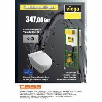 SPECIALUS VIEGA IR VILLEROY&BOCH PASIŪLYMAS! 