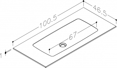Praustuvas Orion 100 cm Duratek masės 