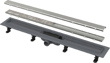 Latakas dušo plastikinis 950mm su vartoma grotele plytelei arba nerūdijantis 
