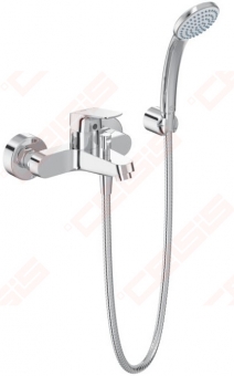 Maišytuvas voniai/dušui Ideal Standard Ceraflex, su dušo komplektu (rankinė dušo galvutė, fiksuotas laikiklis, dušo žarna 1500mm) 