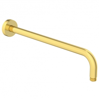 Alkūnė dušo galvai Ideal Standard, montuojama iš sienos, ilgis 400mm, spalva - Brushed Gold 