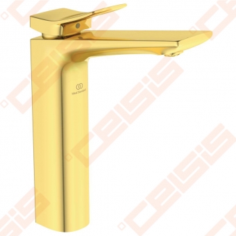 Maišytuvas praustuvui Ideal Standard Conca, aukštas, be dugno vožtuvo, 5 l/min, spalva Brushed Gold 