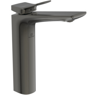Maišytuvas praustuvui Ideal Standard Conca, aukštas, be dugno vožtuvo, 5 l/min, spalva Magnetic Grey 