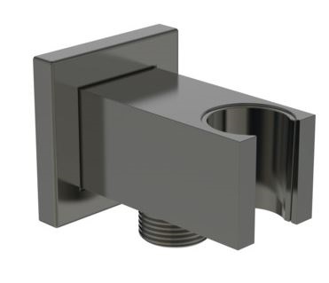 Laikiklis rankinei dušo galvai Ideal Standard, su vandens pajungimu 1/2", spalva Magnetic Grey 