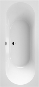 Vonia VILLEROY&BOCH Oberon 2.0 1800 x 800 quaryl su sifonu, stone white 