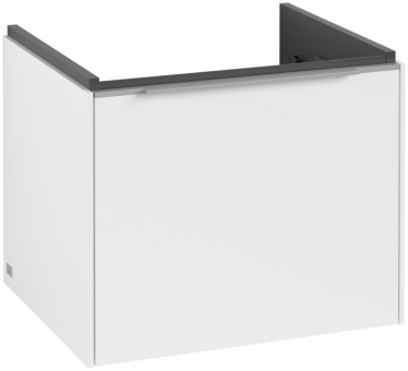 Spintelė apatinė Subway 3.0 523x429x477,5 pure white, chromuotos rankenėlės 