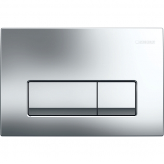 Vandens nuleidimo mygtukas Geberit Delta50 Square, chromas/chromas 