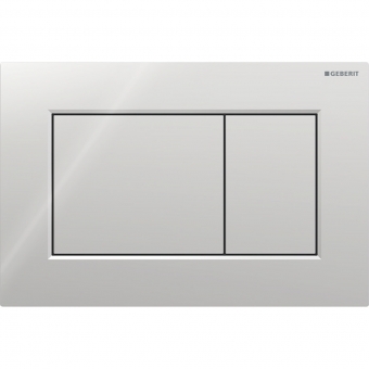 Vandens nuleidimo mygtukas Geberit Sigma01 Square, chromas blizgus 