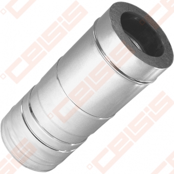 Dvisienis (izoliuotas) nerūdijančio plieno dūmtraukis-teleskopas JEREMIAS DW50 Dn100 x (320-420mm)