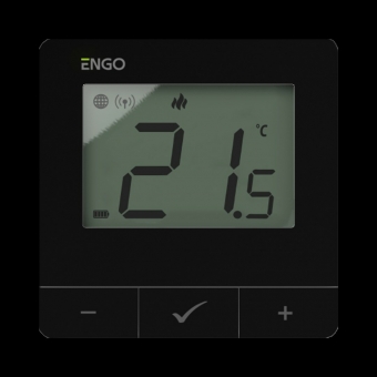 ENGO E25-BATB išmanusis termostatas, ZigBee / 868MHz, virštinkinis, su baterija 