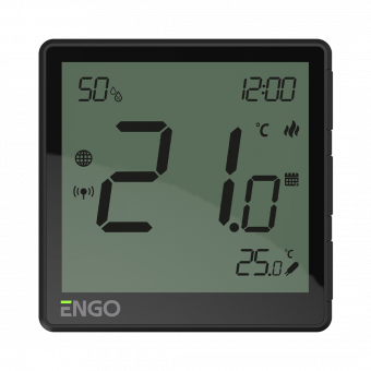 ENGO EONE-230B termostatas programuojamas 230V su drėgmės jutikliu