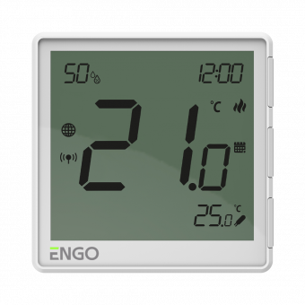 ENGO EONE-230W programuojamas termostatas, 230V su drėgmės jutikliu
