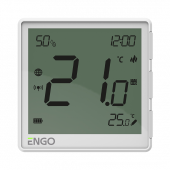 ENGO EONE-BATW termostatas belaidis, virštinkinis su drėgmės jutikliu