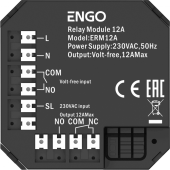 ENGO ERM-12A relės modulis 12 A