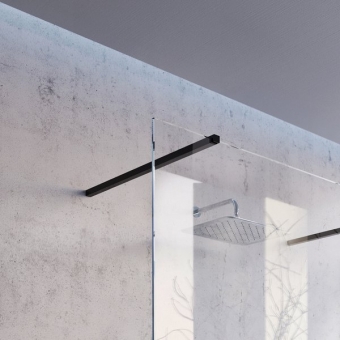 Laikiklis Ravak W SET-80 Wall/Corner black dušo kabinai Ravak Walk-in Wall 