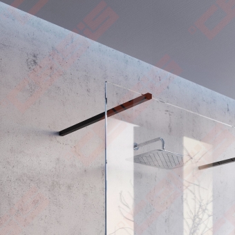 Laikiklis Ravak W SET-100 Wall/Corner black dušo kabinai Ravak Walk-in Wall 