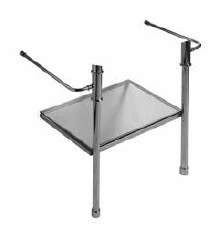 rėmas Olympia praustuvui 70cm, chromas, su stikline lentynėle 