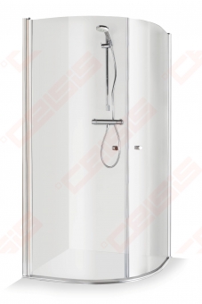 Dušo kabina Brasta Glass KATARINA 875-888x875-888x1900 matinis stiklas 