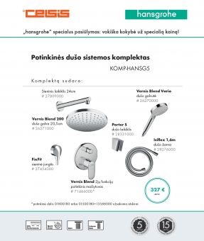 Komplektas potinkinis "7 in 1", chromas (apvalus) 