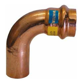 Alkūnė 90° v/i pres 54x54 varinė 