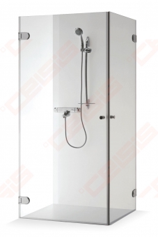 Dušo kabina Brasta Glass LIEPA 879-884x879-884x2000 raštinis stiklas 