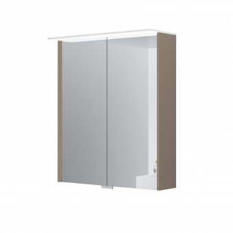 Spintelė viedrodinė Loft 60cm kakavinė LED 