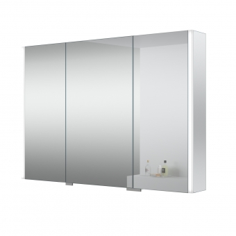 Veidrodinė spintelė universali BIG 100cm LED trijų durelių 