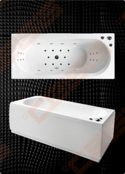 Vonia BALTECO Modul 179 x 80 cm su apdaila bei Hydro sistema S3