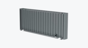Reguliuojama sklendė R1-1225x75 grotelėms NOVA 