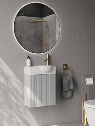 Praustuvo spintelė Balteco NU40 su sifonu šviesiai pilkos spalvos 