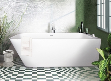 Vonia Quadro 1600x750 akmens masės, A kampas 