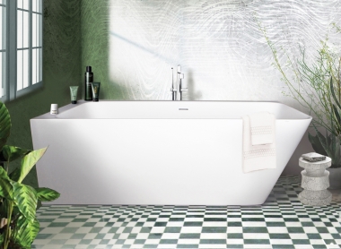 Vonia Quadro 1600x750 akmens masės, D kampas 