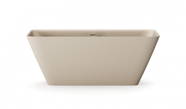 Vonia Quadro 1590x700 silkstone, laisvai pastatoma, Matte Caffelatte spalva 