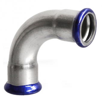 Alkūnė 90° vidus/vidus presuojama nerūdijančio plieno 15x15 (AISI316) 