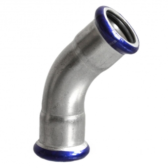 Alkūnė 45° vidus/vidus presuojama nerūdijančio plieno 15x15 (AISI316) 