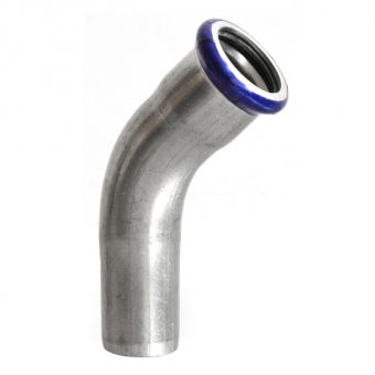 Alkūnė 45° vidus/išorė  presuojama nerūdijančio plieno 15x15 (AISI316) 