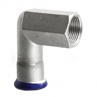 Alkūnė 90° vidiniu sriegiu presuojama 15x1/2 (AISI316) 