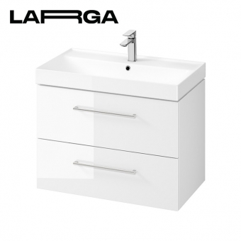 Spintelė apatinė Larga 80cm balta blizgi 