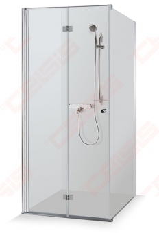 Dušo kabina Brasta Glass SANDRA 875-888x880-890x2000 skaidrus stiklas 