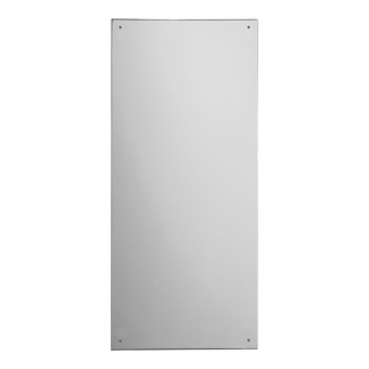 Nerūdijančio plieno veidrodis, matmenys: 900x400mm 
