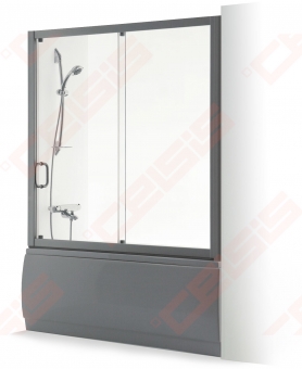 Dušo sienelė Brasta Glass SVAJA 1100 x 1850 (pilk / rašt) 