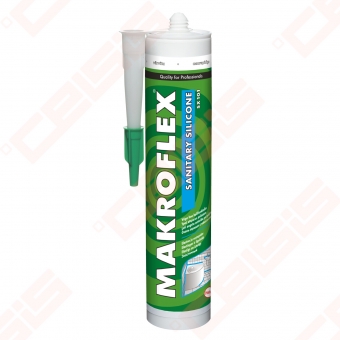 Silikonas MAKRO SX101 sanitar BALTA  300 ml (12) 